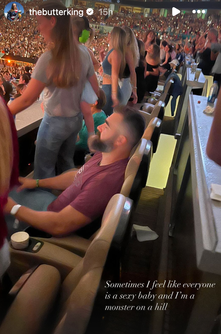 Jason Kelce hilariously mocked for seemingly falling asleep during